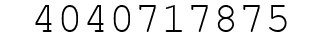 Number 4040717875.