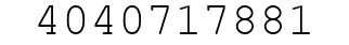Number 4040717881.