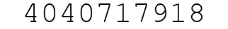 Number 4040717918.