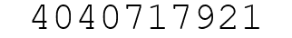Number 4040717921.