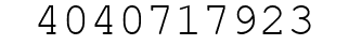 Number 4040717923.