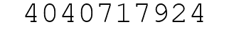 Number 4040717924.