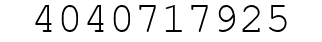 Number 4040717925.