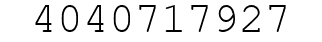 Number 4040717927.