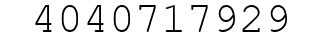 Number 4040717929.