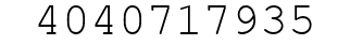 Number 4040717935.