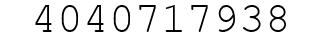 Number 4040717938.