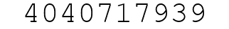Number 4040717939.