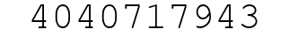 Number 4040717943.