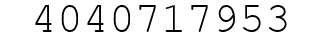 Number 4040717953.