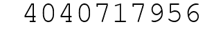 Number 4040717956.