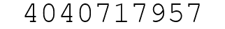 Number 4040717957.