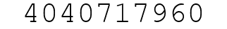 Number 4040717960.