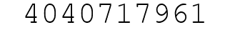Number 4040717961.