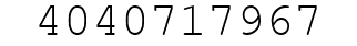 Number 4040717967.
