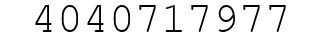 Number 4040717977.