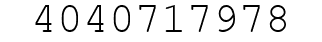 Number 4040717978.