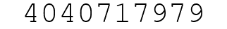 Number 4040717979.