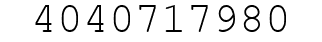 Number 4040717980.