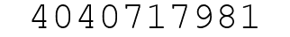 Number 4040717981.