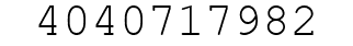 Number 4040717982.