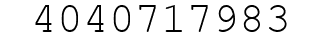 Number 4040717983.