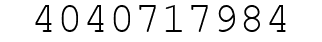Number 4040717984.