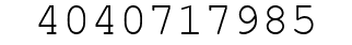 Number 4040717985.