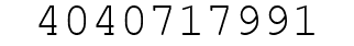 Number 4040717991.