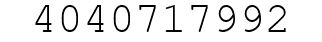 Number 4040717992.