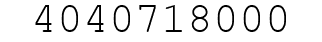 Number 4040718000.