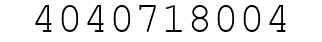Number 4040718004.