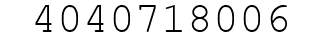 Number 4040718006.