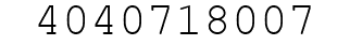 Number 4040718007.