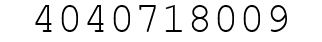 Number 4040718009.