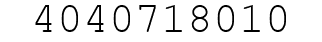 Number 4040718010.