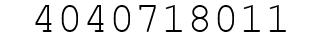 Number 4040718011.