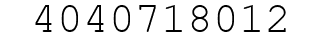 Number 4040718012.