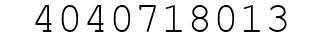 Number 4040718013.