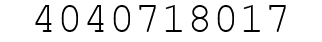 Number 4040718017.