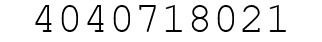 Number 4040718021.