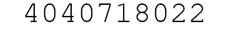 Number 4040718022.