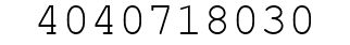 Number 4040718030.