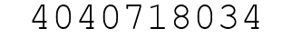 Number 4040718034.