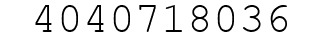 Number 4040718036.