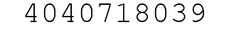 Number 4040718039.