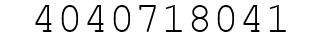 Number 4040718041.