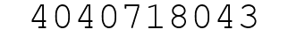 Number 4040718043.