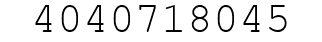 Number 4040718045.