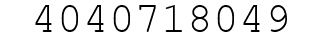 Number 4040718049.